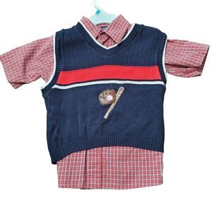 Boys shirt and sweater vest